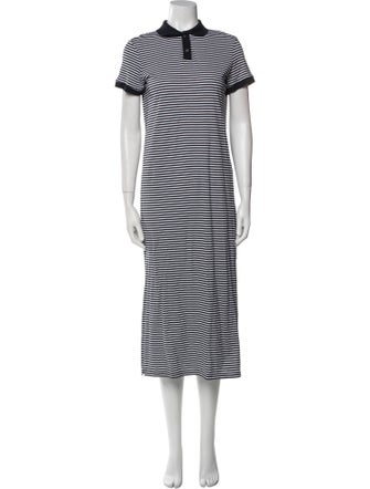 Theory Striped Long Dress