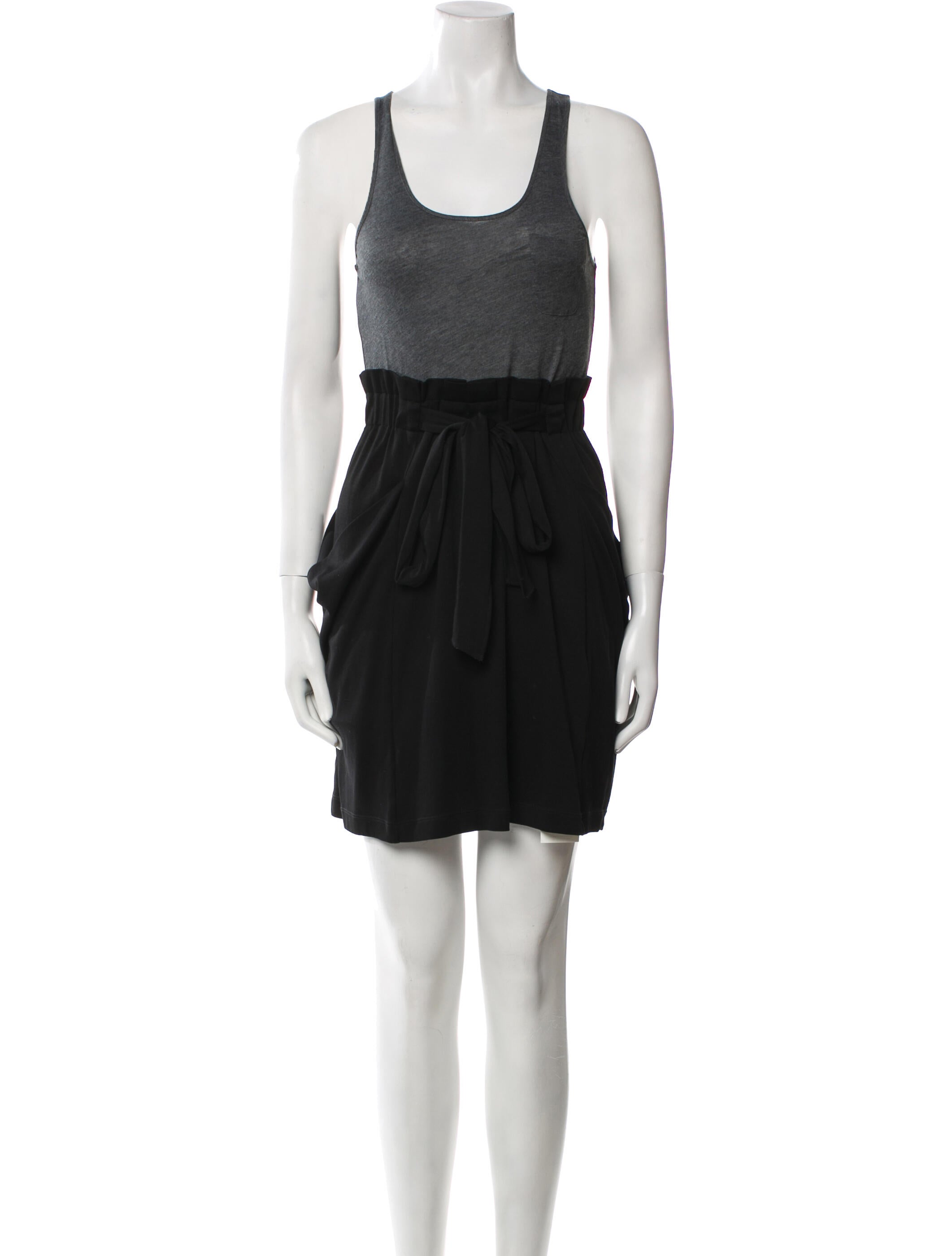 Theory Scoop Neck Mini Dress