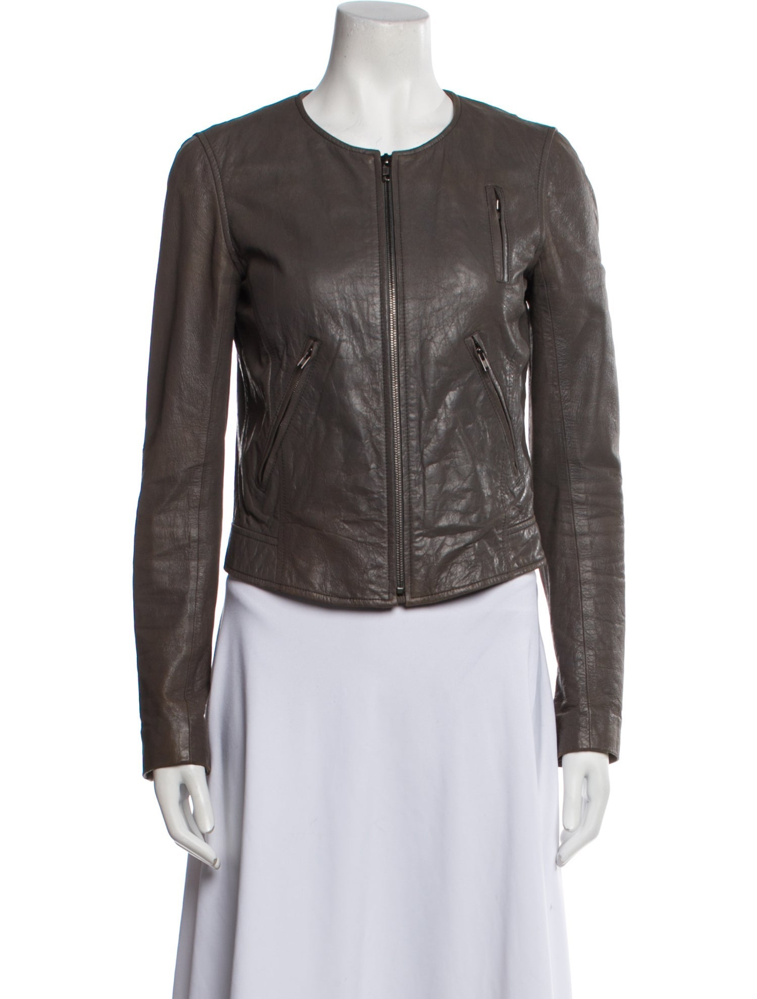 Theory Leather Biker Jacket