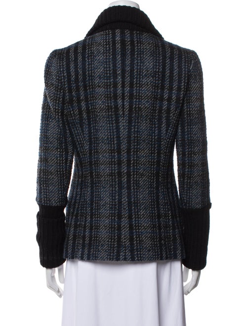 Theory Wool Plaid Print Coat