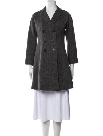 Theory Virgin Wool Tweed Pattern Coat