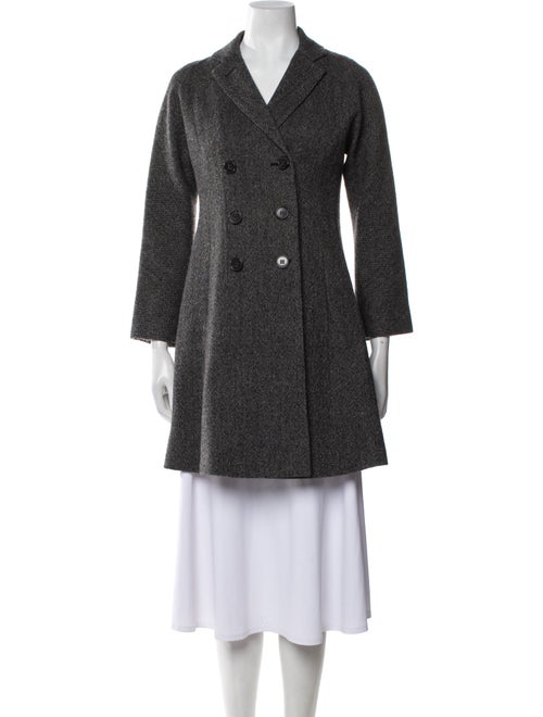 Theory Virgin Wool Tweed Pattern Coat