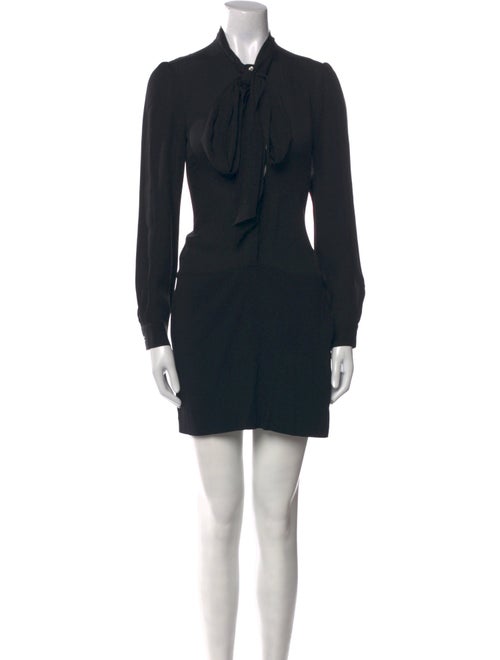 Theory Tie Neck Mini Dress