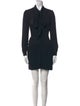 Theory Tie Neck Mini Dress