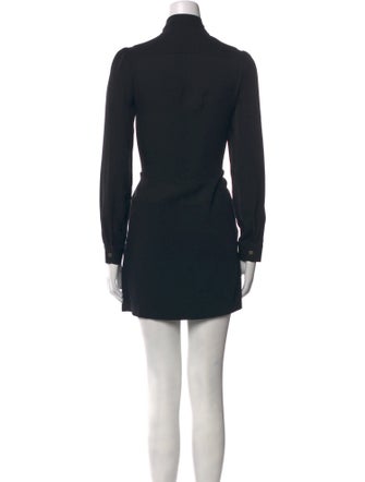 Theory Tie Neck Mini Dress