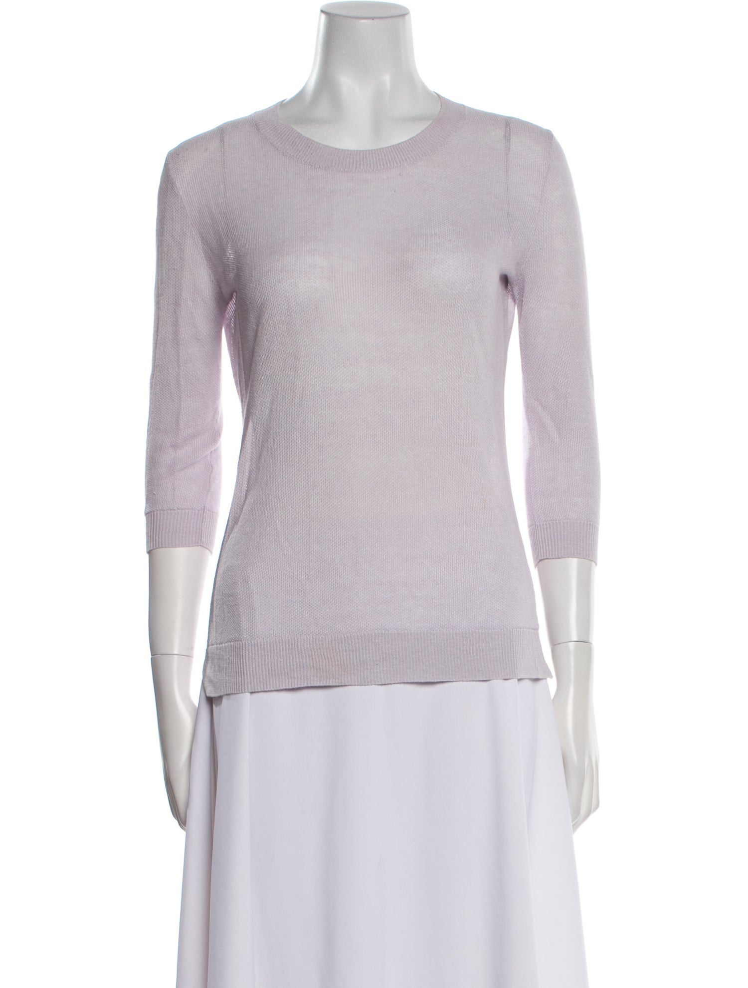 Theory Linen Scoop Neck Sweater