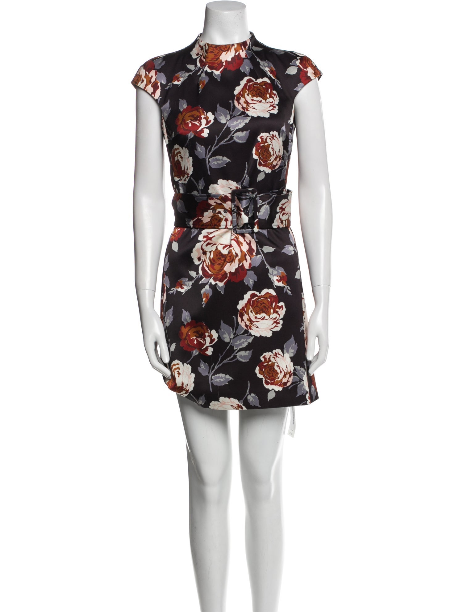 Theory Floral Print Mini Dress