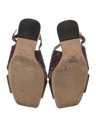 Theory Leather Slingback Sandals