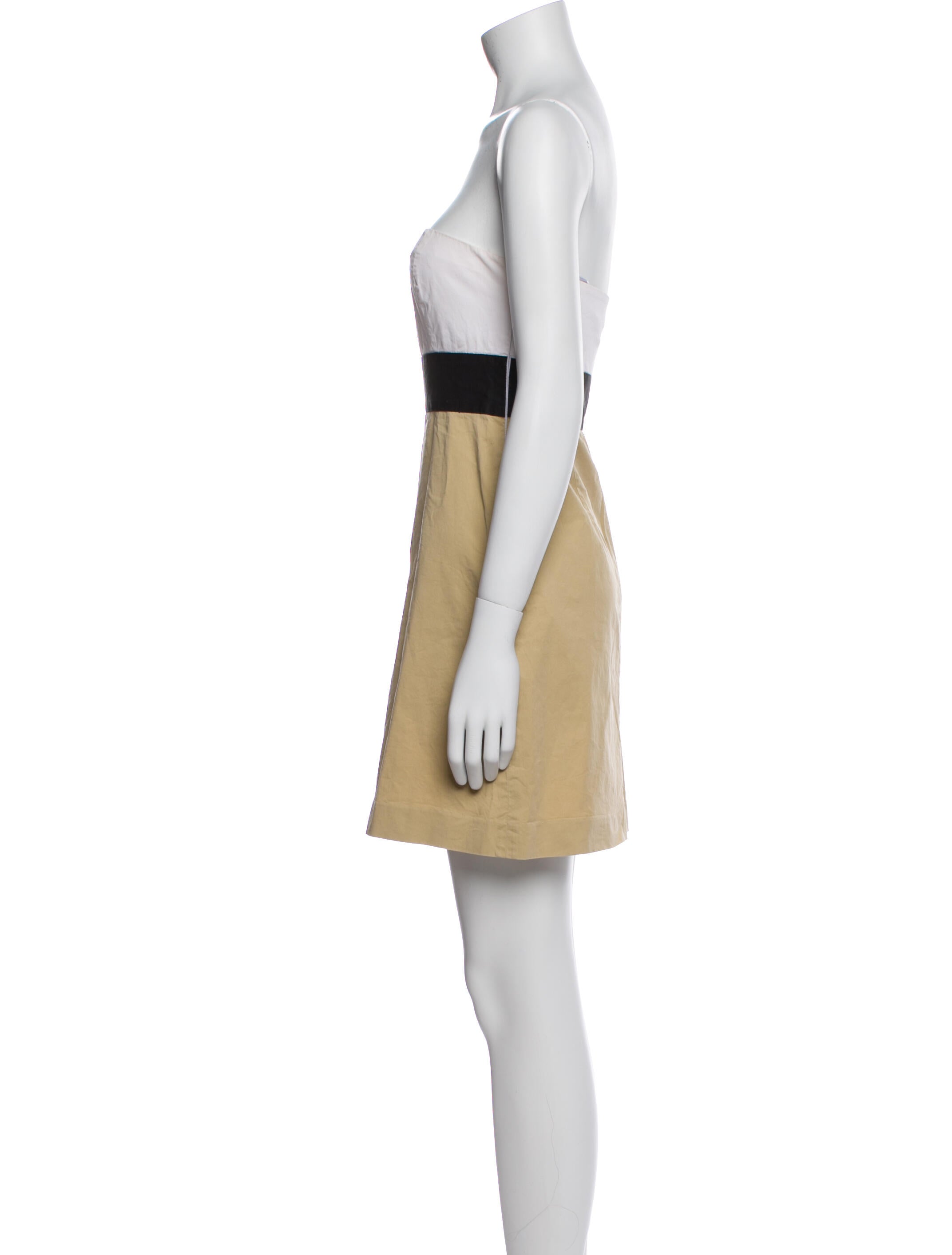 Theory Strapless Mini Dress