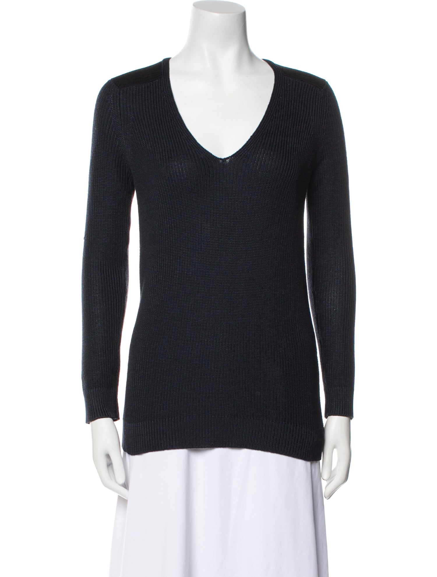 Theory Silk Colorblock Pattern Sweater