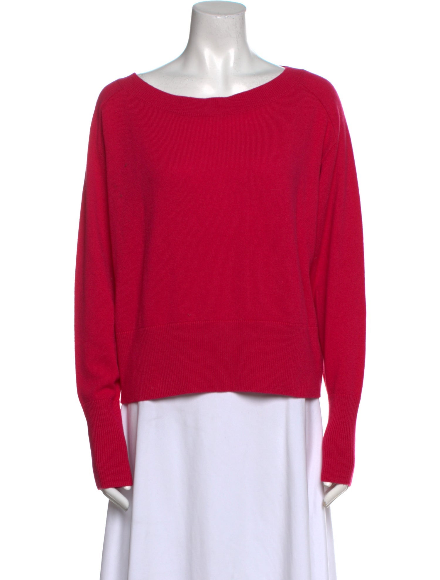 Theory Cashmere Bateau Neckline Sweater