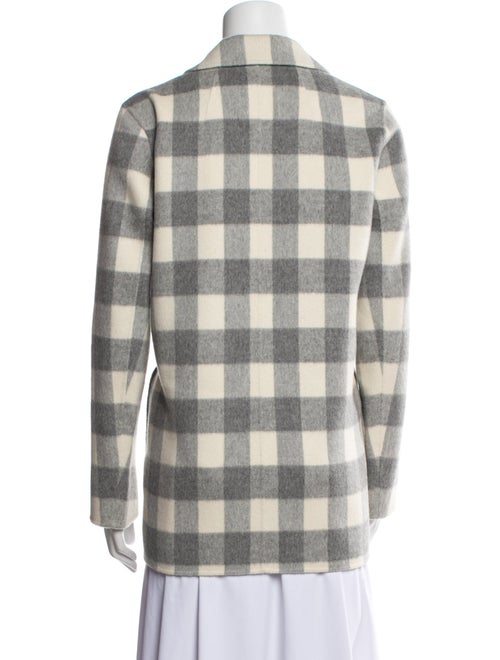 Theory Wool Plaid Print Blazer