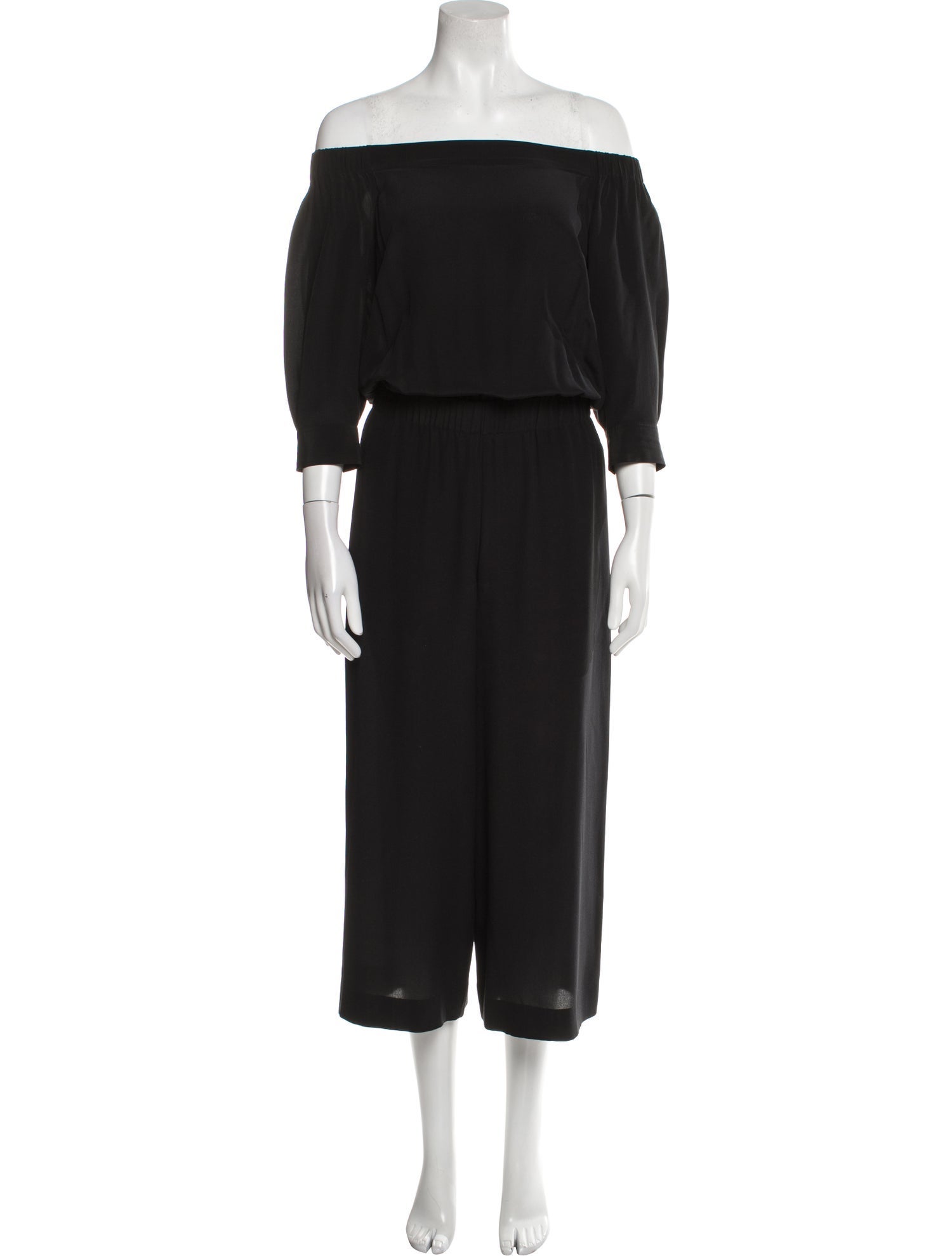 Theory Silk Off-The-Shoulder Jumpsuit