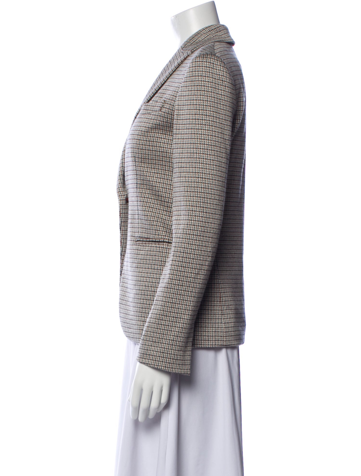 Theory Plaid Print Blazer