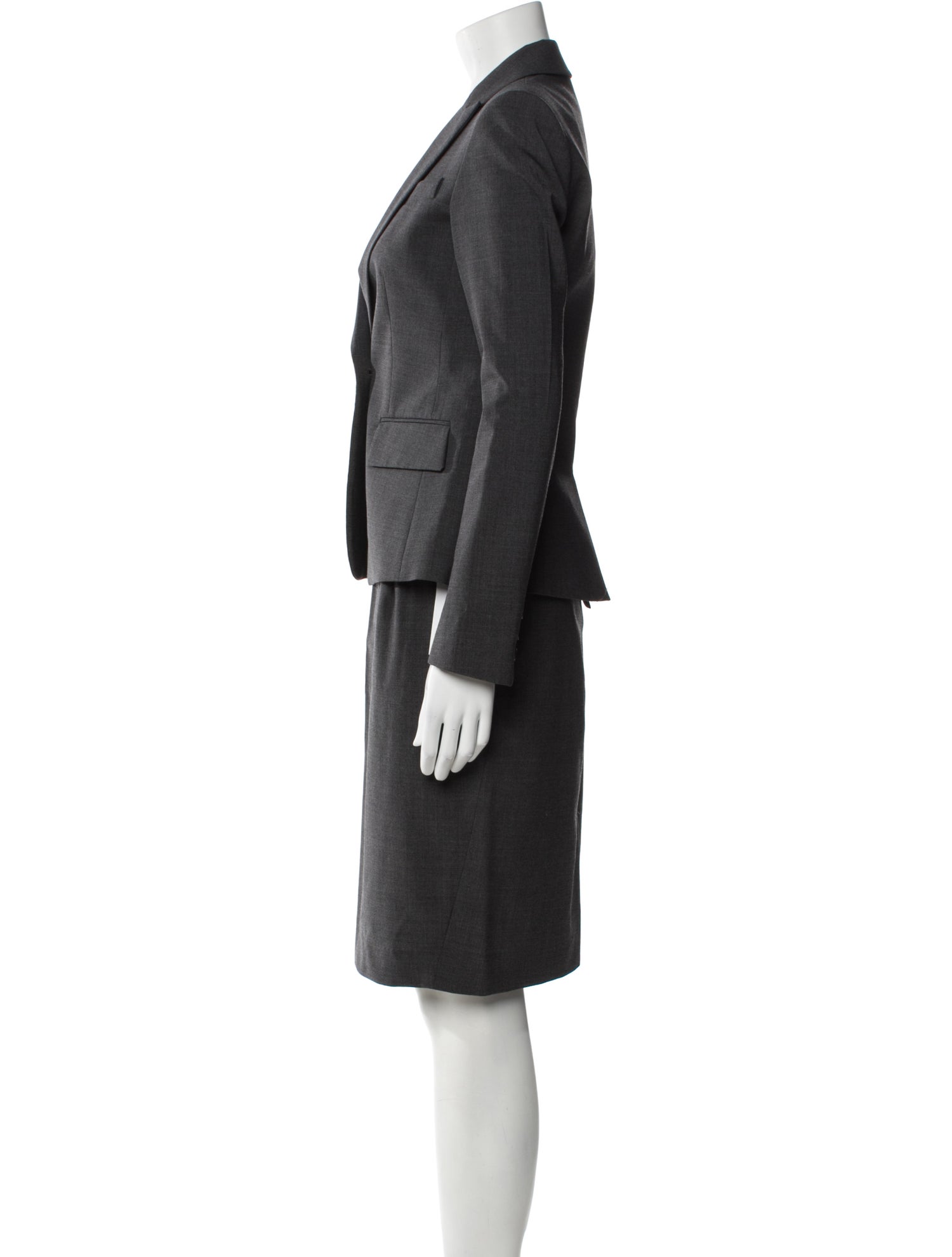 Theory Virgin Wool Skirt Suit