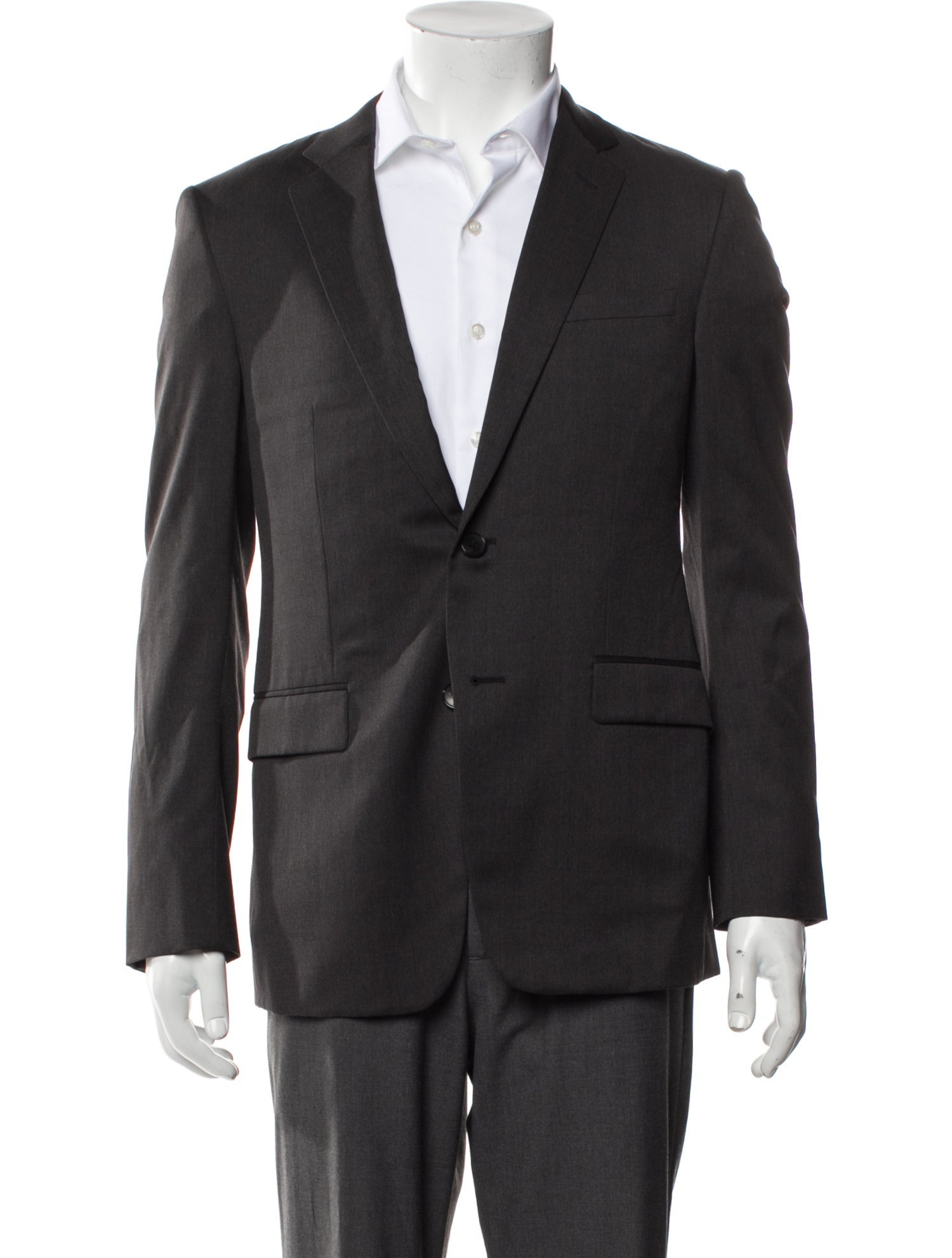 Theory Wool Grosgrain Trim Blazer