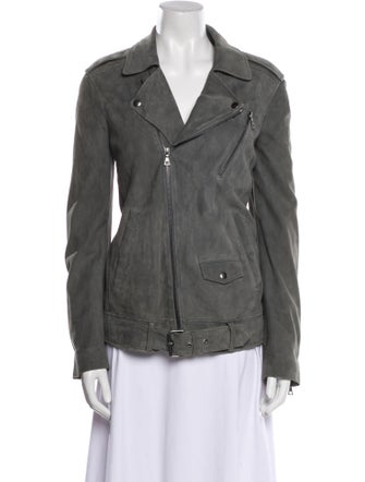 Theory Suede Biker Jacket