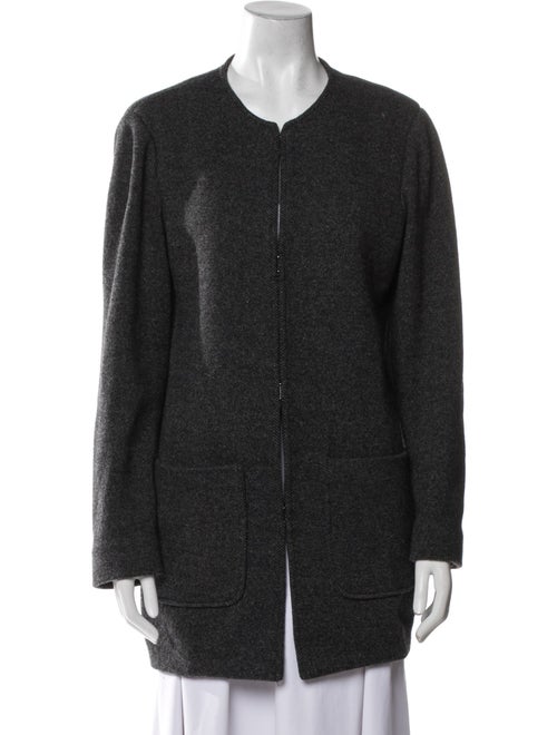 Theory Wool Faux Fur Coat