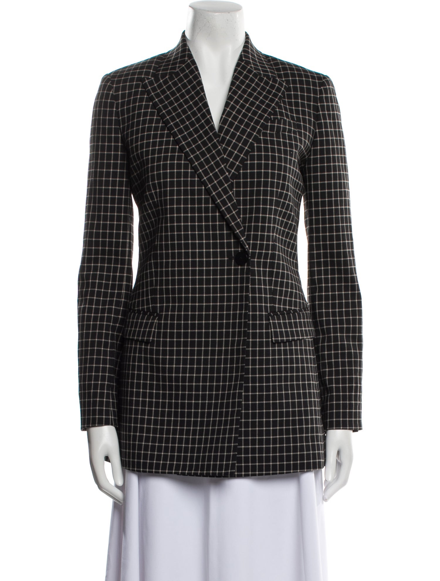 Theory Plaid Print Blazer w/ Tags