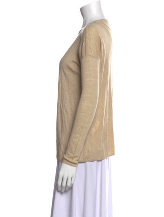 Theory Linen V-Neck Sweater