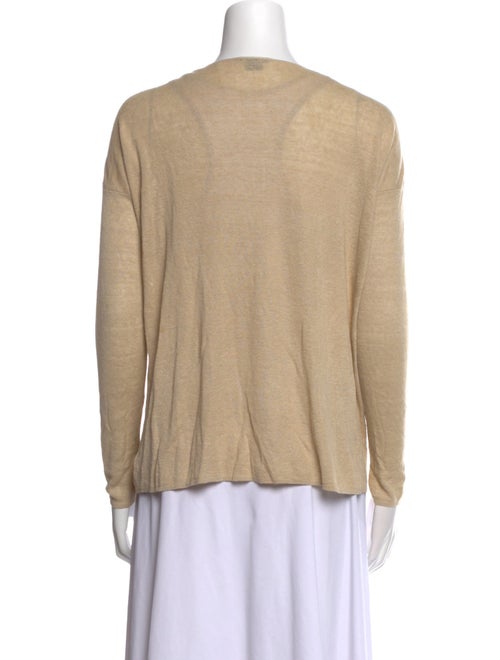 Theory Linen V-Neck Sweater