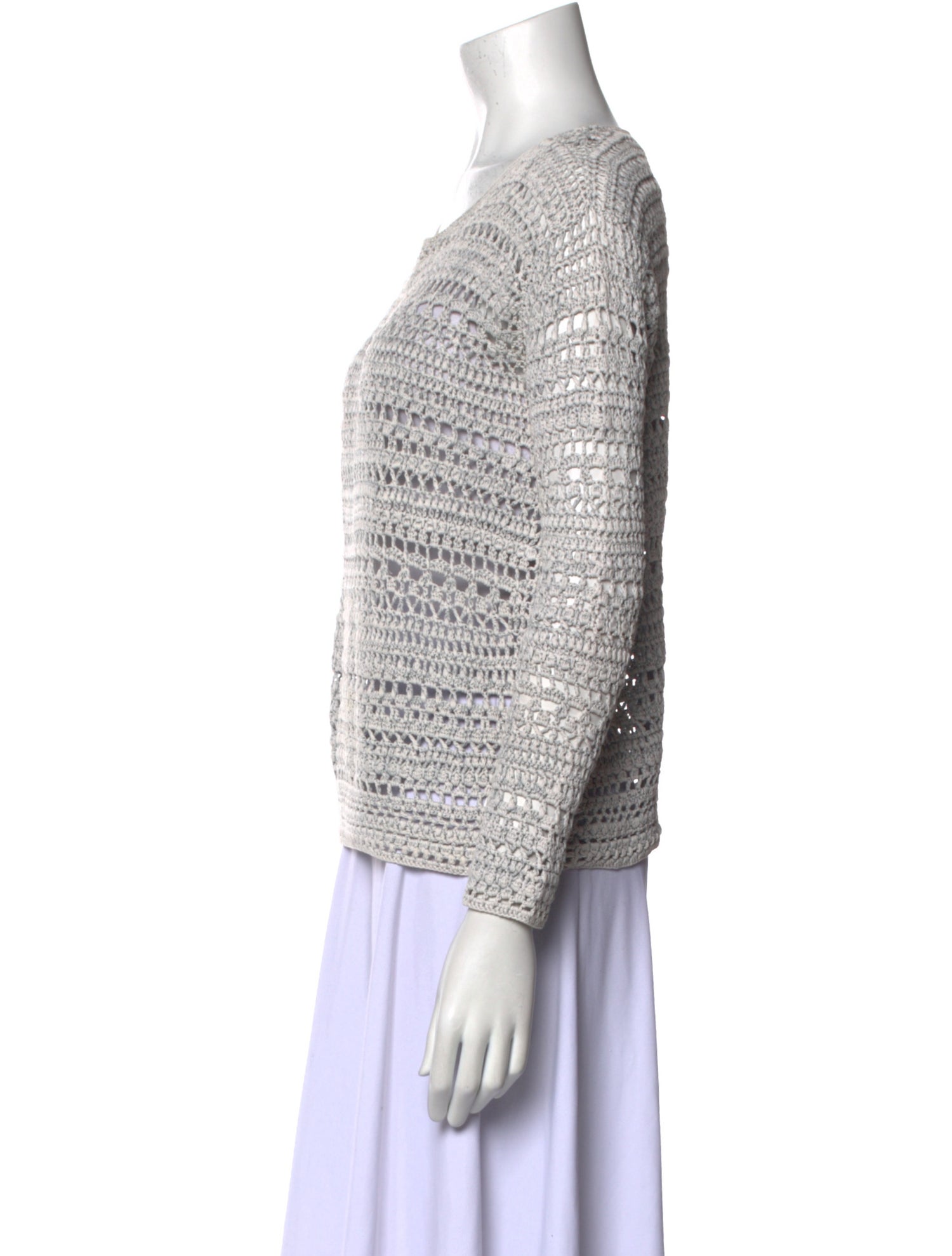 Theory Striped Scoop Neck Sweater