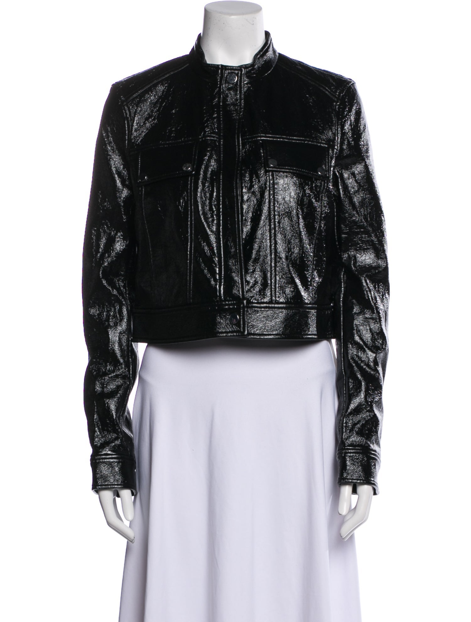 Theory Faux Leather Biker Jacket