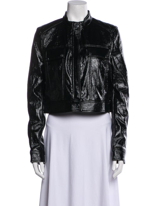 Theory Faux Leather Biker Jacket