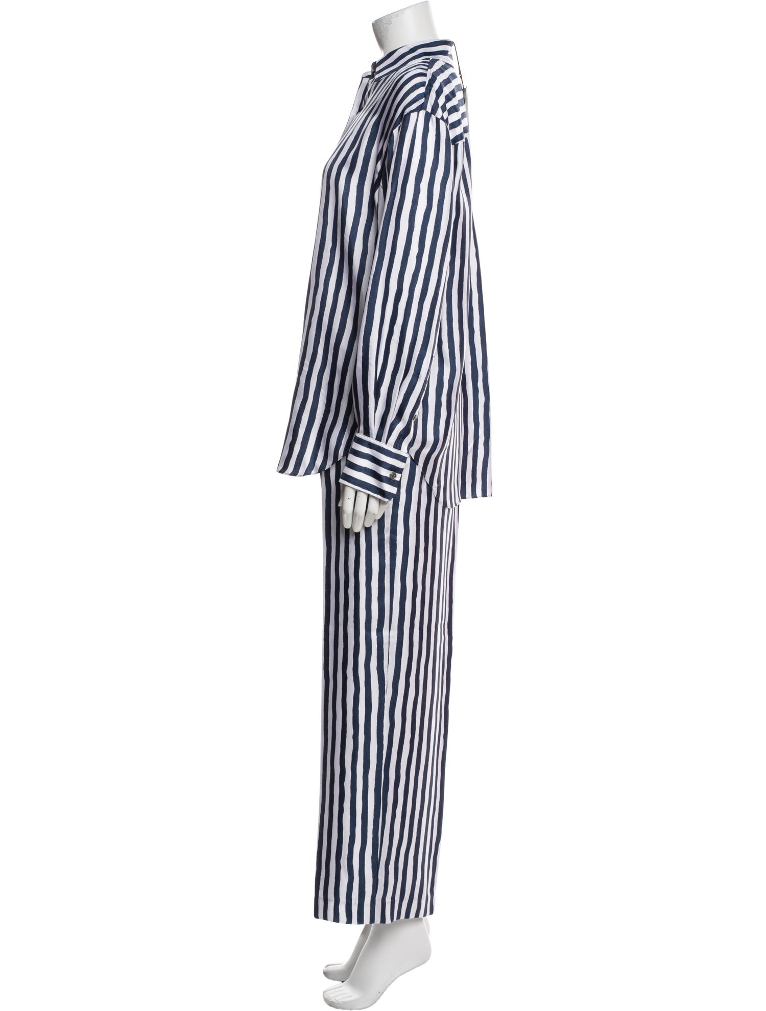 Theory Silk Striped Pant Set w/ Tags