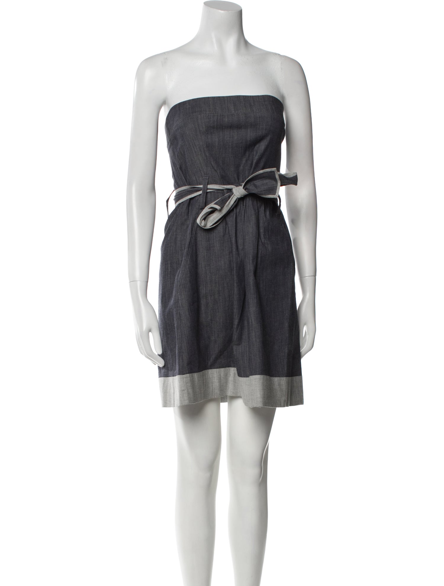 Theory Strapless Mini Dress