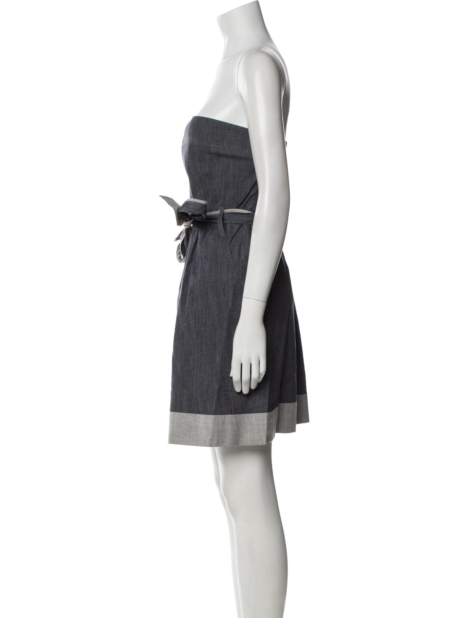 Theory Strapless Mini Dress