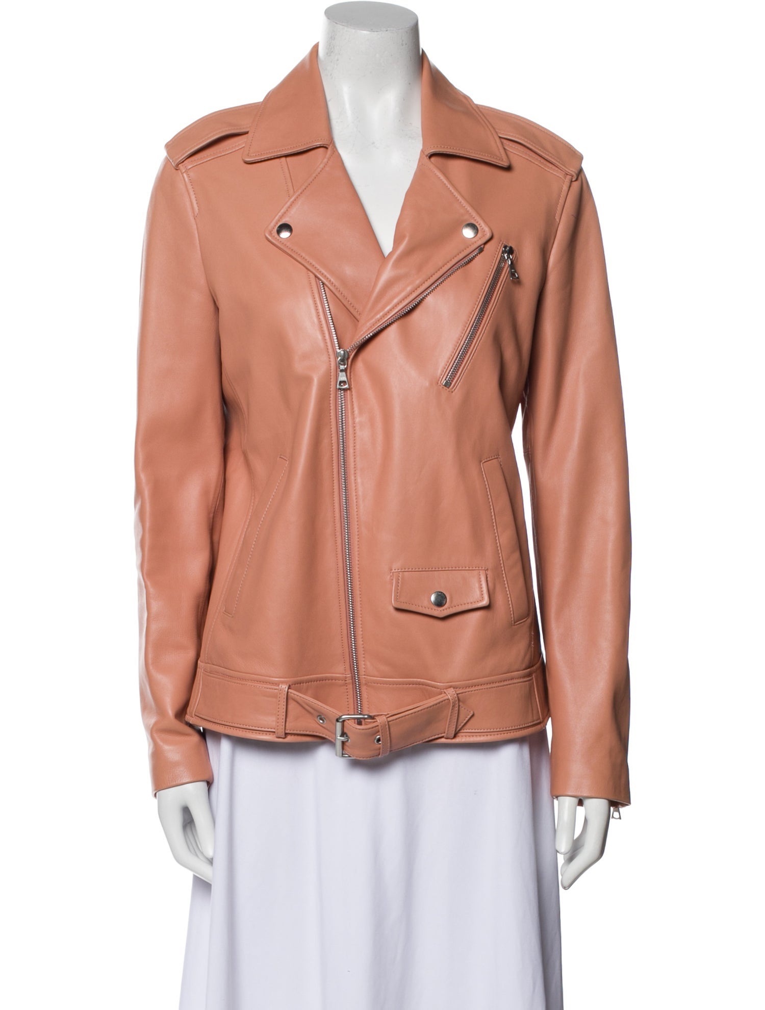 Theory Lamb Leather Biker Jacket