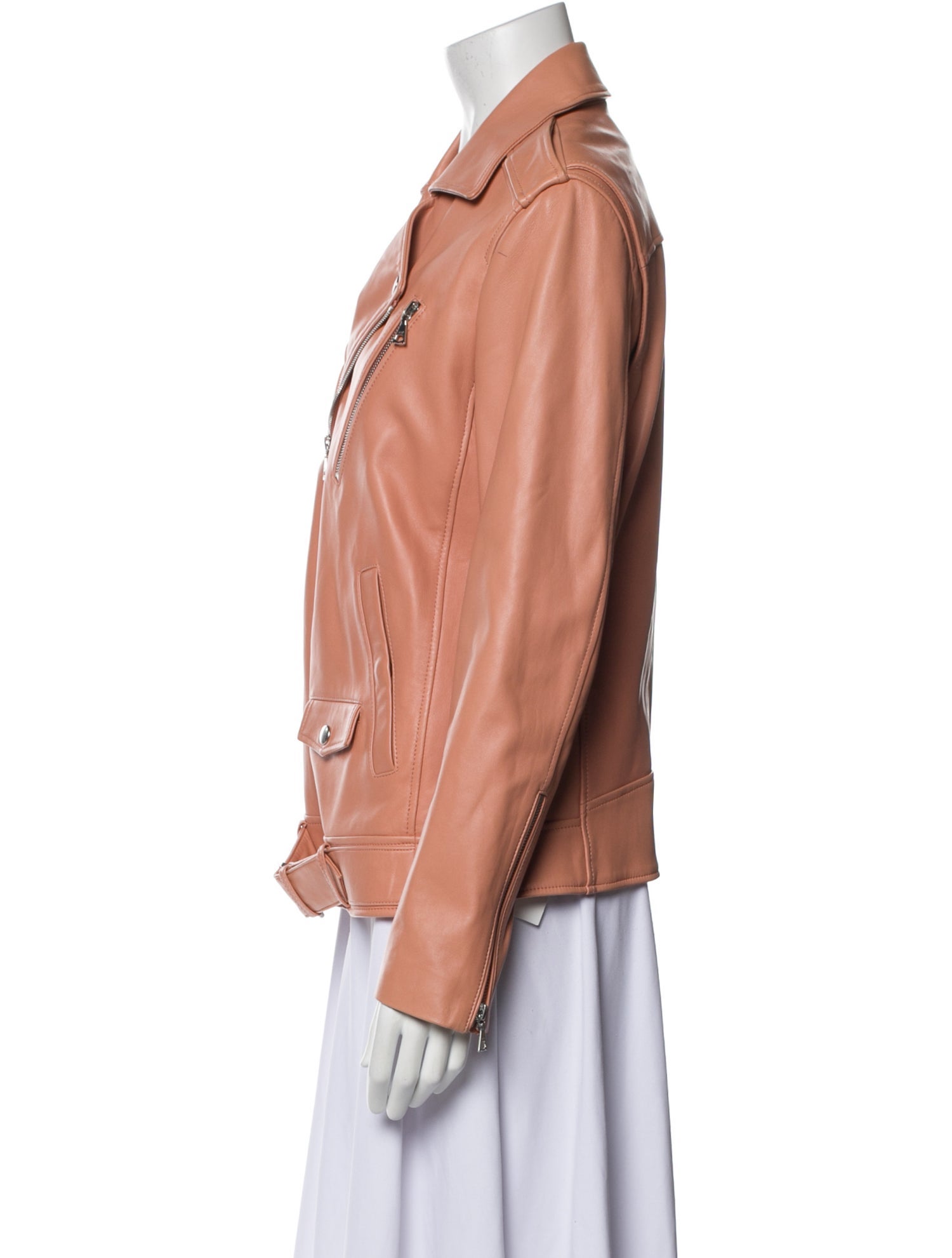 Theory Lamb Leather Biker Jacket