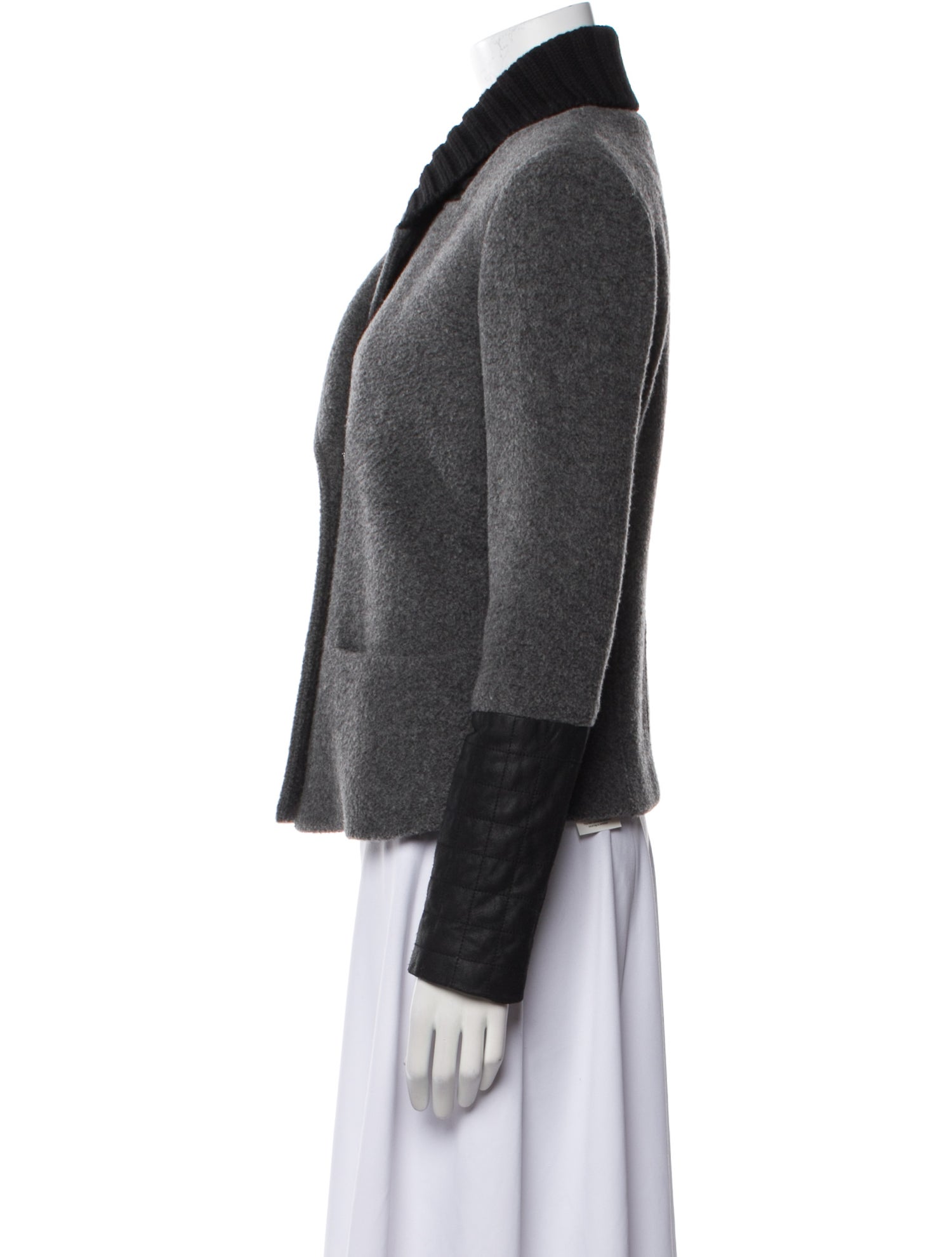 Theory Wool Colorblock Pattern Blazer