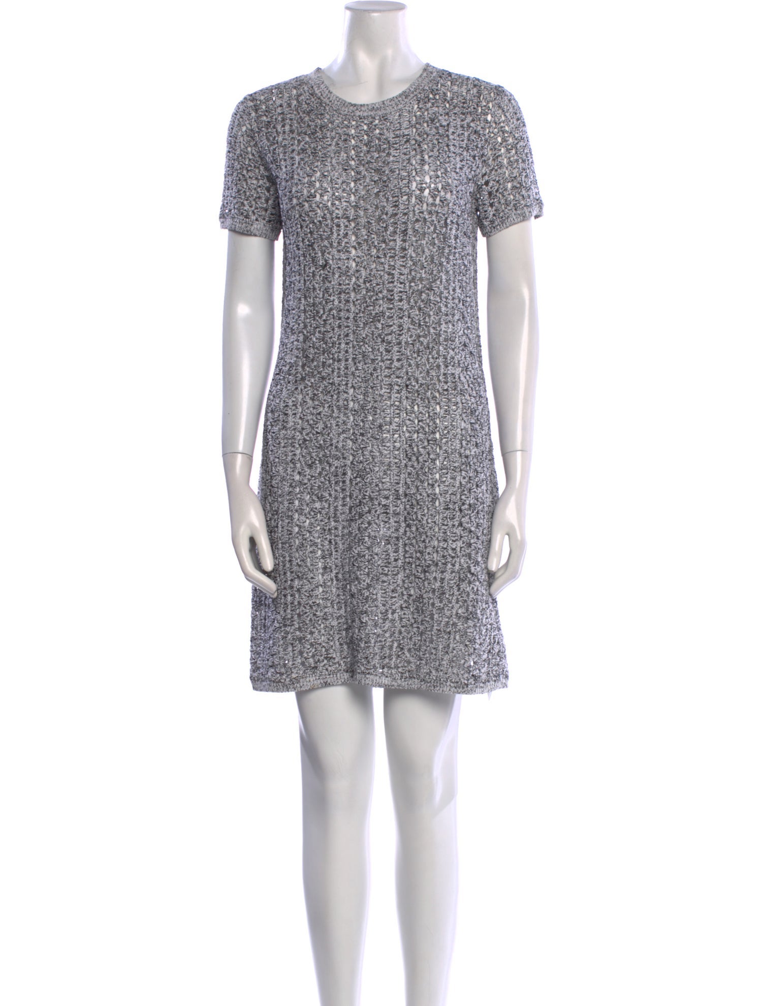 Theory Tweed Pattern Mini Dress