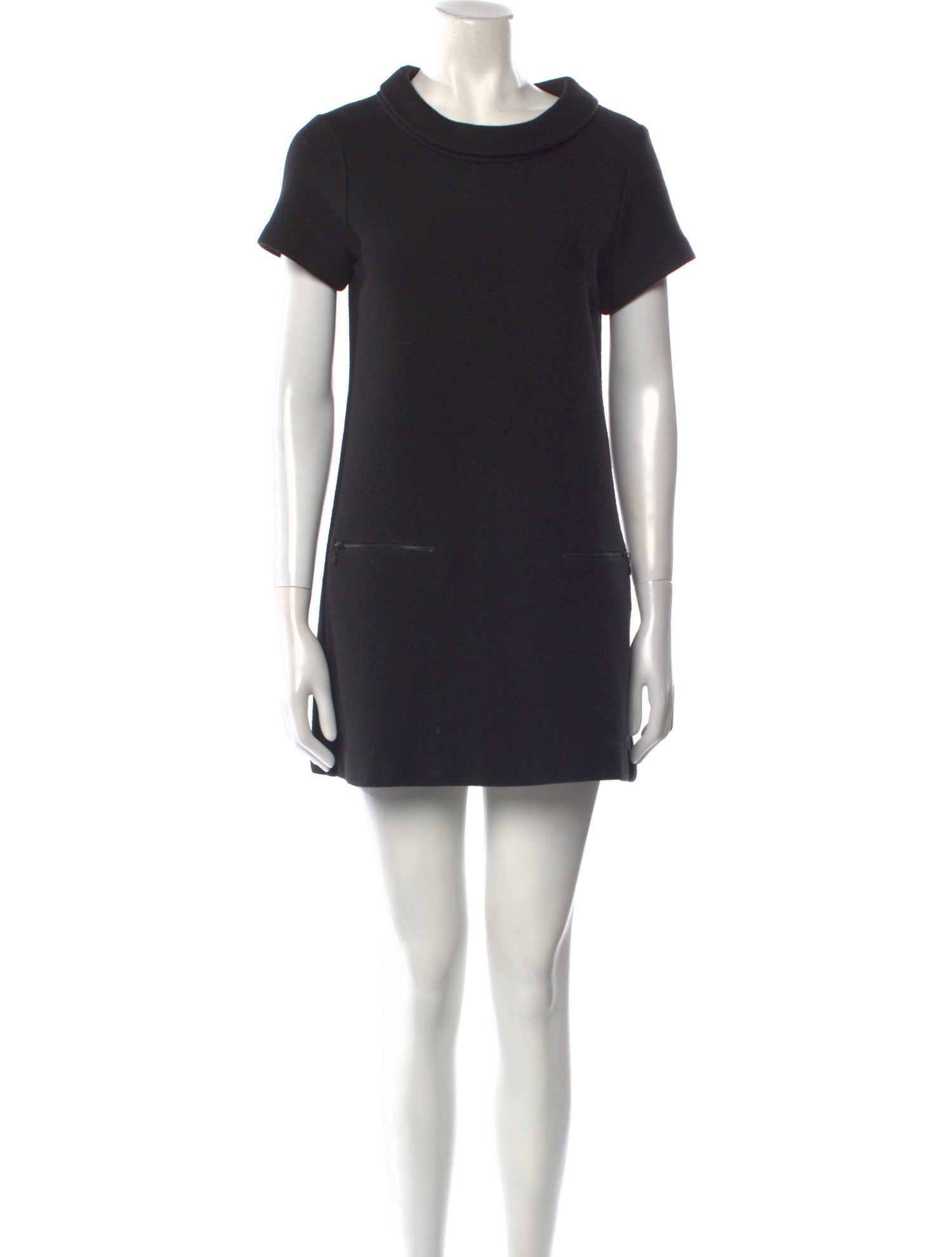 Theory Mock Neck Mini Dress