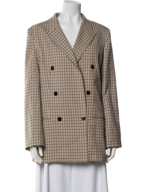 Theory Plaid Print Blazer