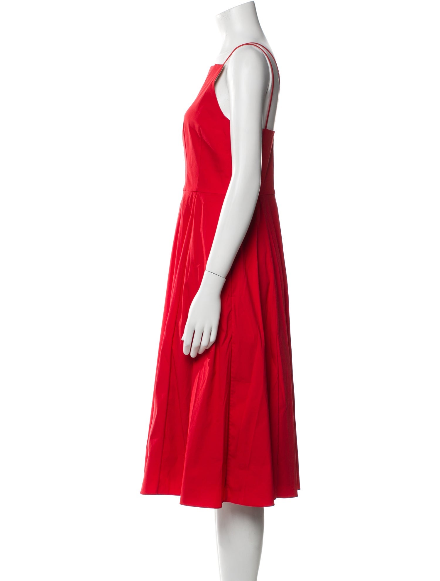 Theory Square Neckline Midi Length Dress