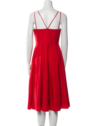 Theory Square Neckline Midi Length Dress