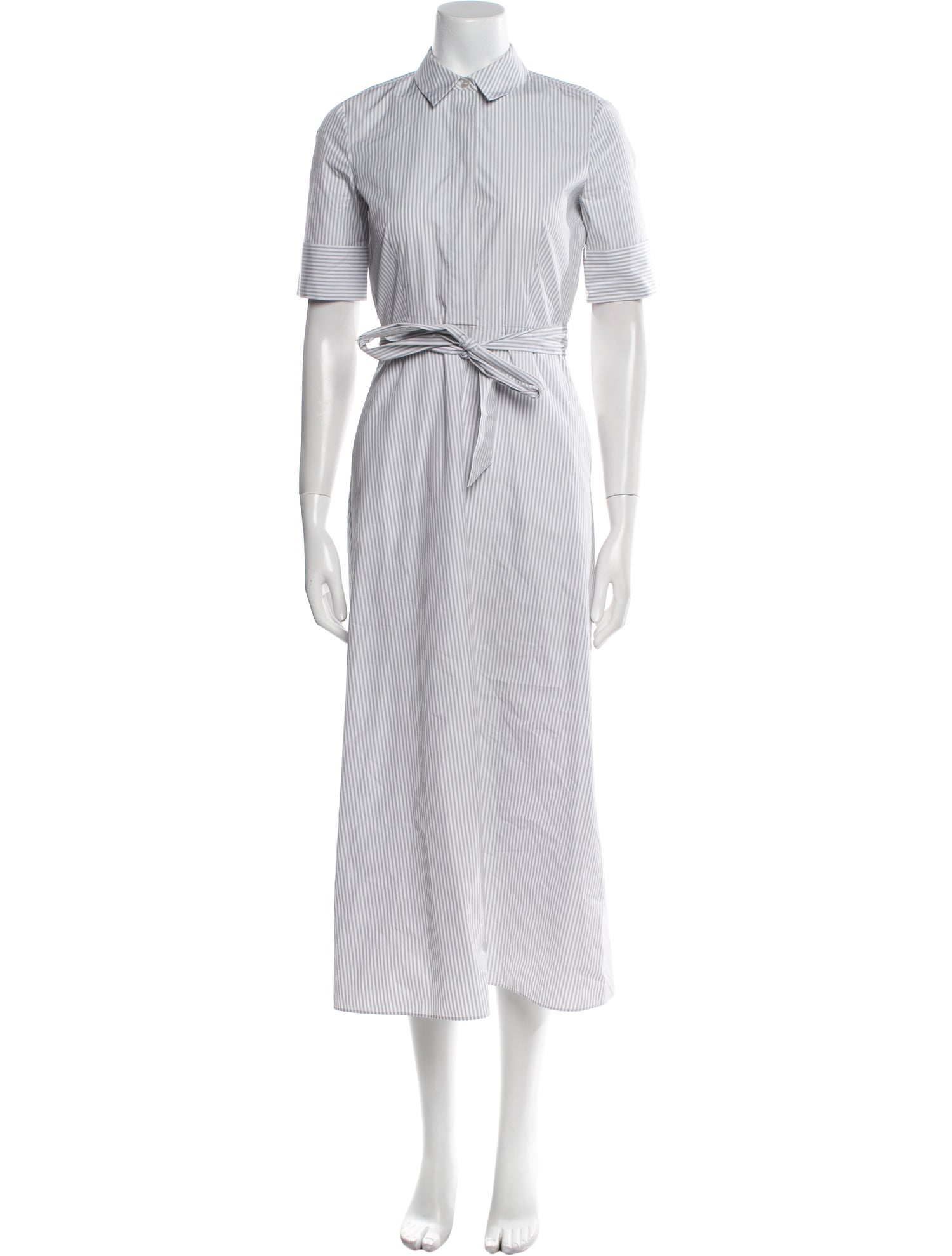 Theory Striped Long Dress