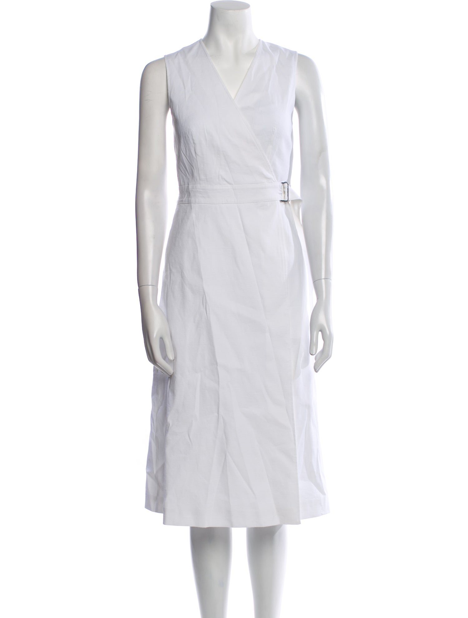 Theory Linen Midi Length Dress