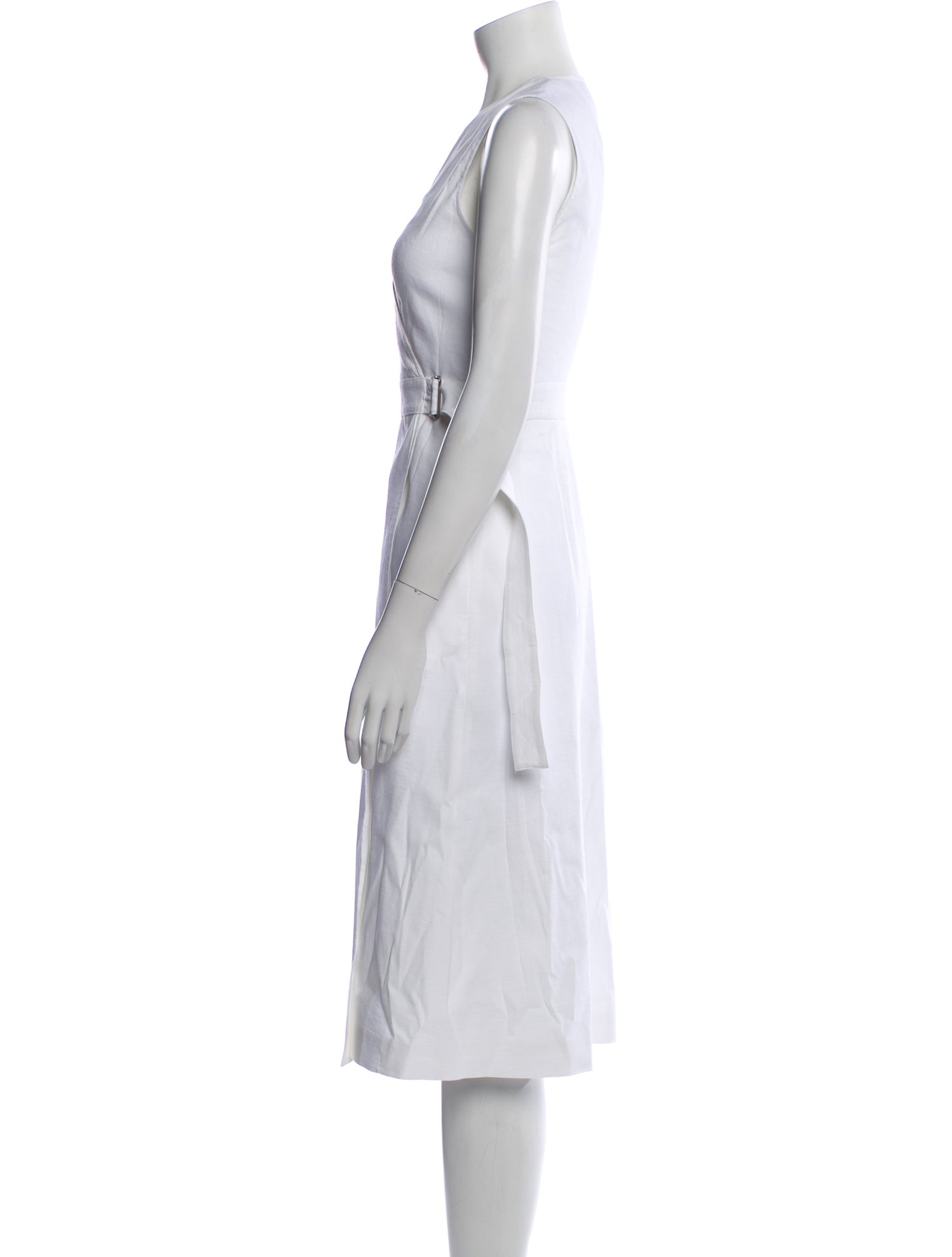 Theory Linen Midi Length Dress