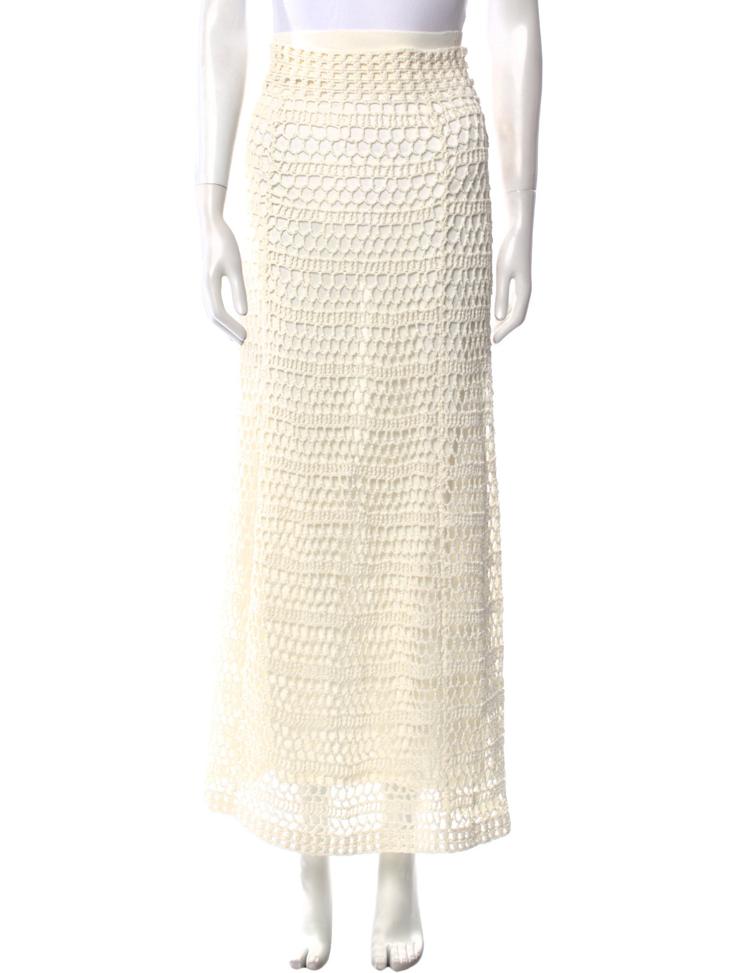 Theory Lace Pattern Midi Length Skirt