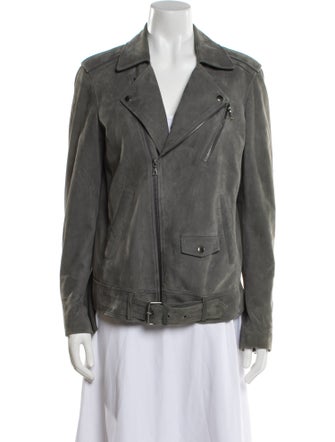 Theory Suede Biker Jacket