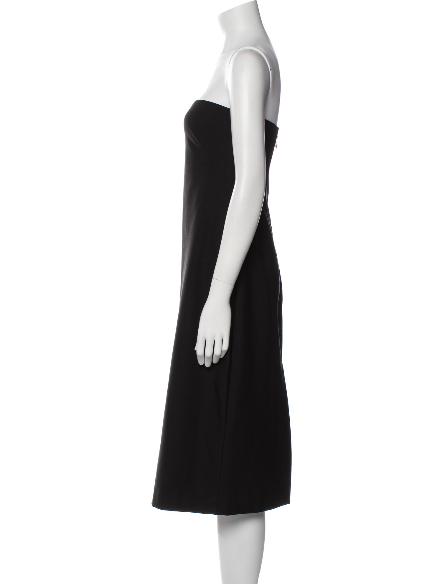Theory Strapless Knee-Length Dress