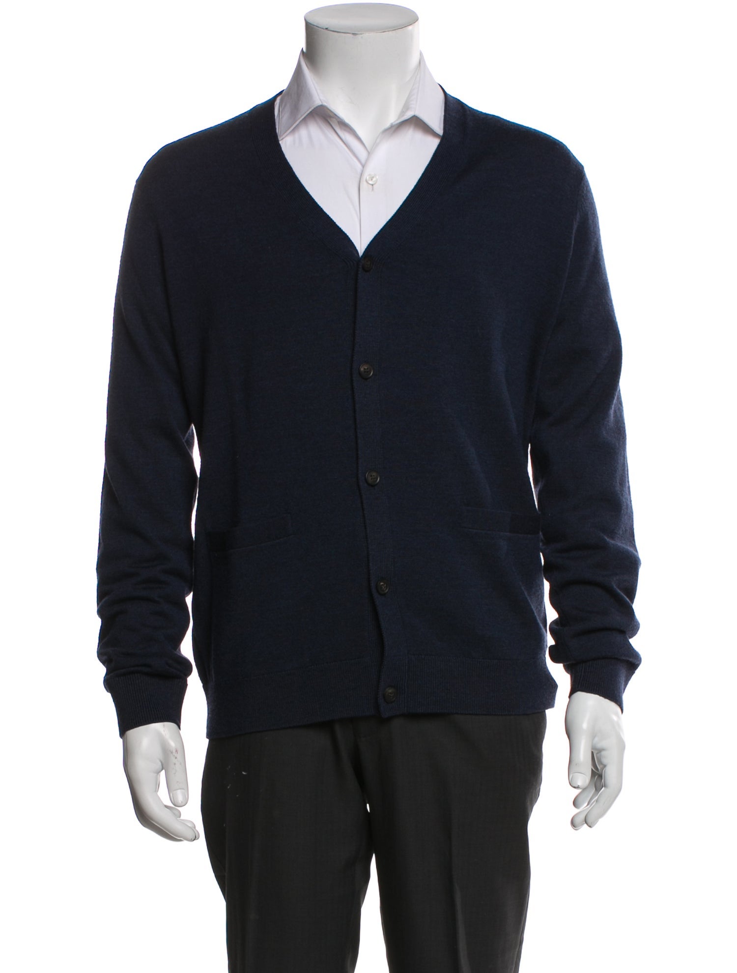 Theory Merino Wool V-Neck Cardigan