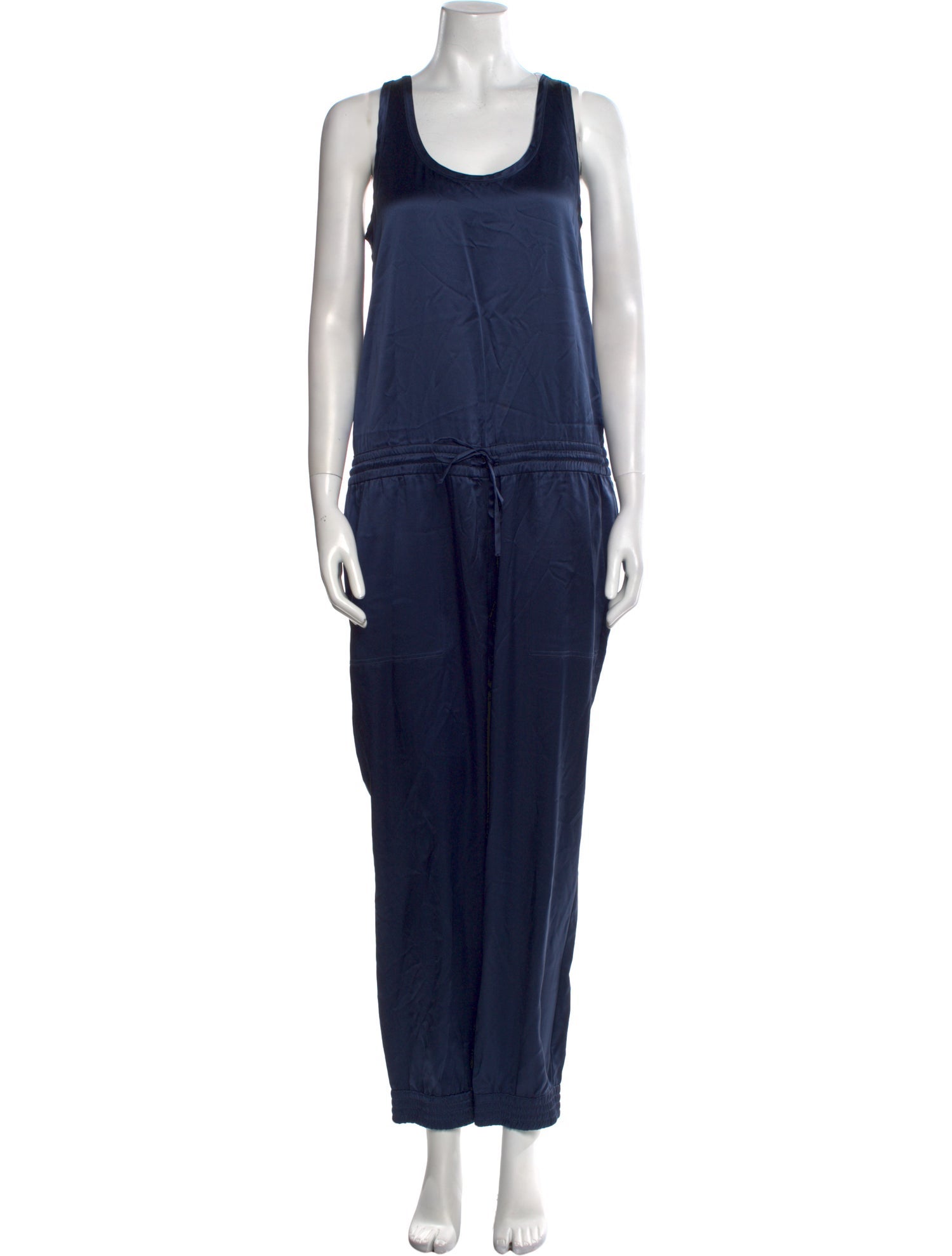 Theory Silk Scoop Neck Jumpsuit