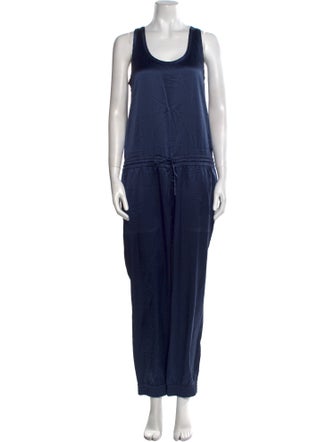 Theory Silk Scoop Neck Jumpsuit