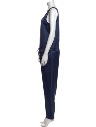 Theory Silk Scoop Neck Jumpsuit