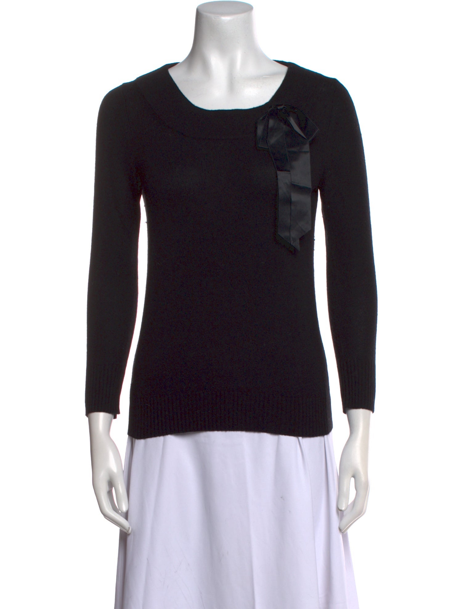 Theory Silk Scoop Neck Sweater